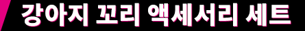 강아지 꼬리 액세서리 세트